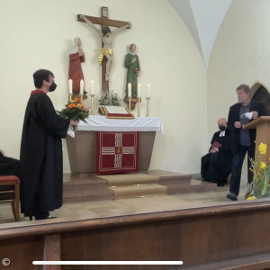 Vertrauensmann Ulrich Gerlach sprach für den Kirchenvorstand.